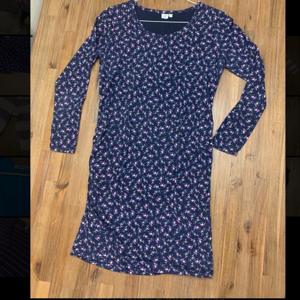 Gap Maternity Bodycon Dress, long-sleeve, LARGE